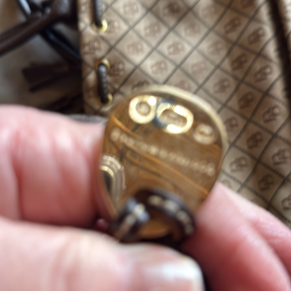 Dooney & Bourke Brown and Tan Signature Bags - Picture 12 of 13